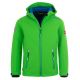 TrollKids Kids Trollfjord Jacket bright green/med blue windproof softshell jacket (161-304)