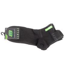 Skechers 3PPK Bamboo Mesh Quarter Socks SK42056-9999 Black 39-42