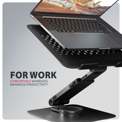 2. Axagon STND-LRB Laptop-Ständer, 360° drehbar, Doppelgelenk, extenderbar Notebook and tablet stand Black 43.9 cm (17.3")