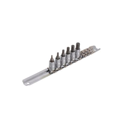 UNIOR 1/4'' HEX screwdriver sockets on a rail