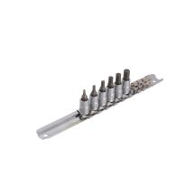 UNIOR 1/4'' HEX screwdriver sockets on a rail