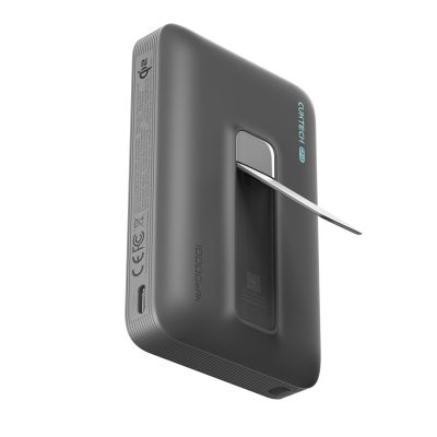 3. Cuktech WPB100 10000 mAh Qi2 Magnetic Powerbank 30W with Stand - Black