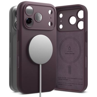 Ringke Silicone MagSafe case for iPhone 18 Pro Max - dark cherry