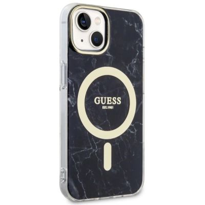 4. Guess GUHMP14MPCUMAK iPhone 14 Plus 6.7" black/black hardcase Marble MagSafe