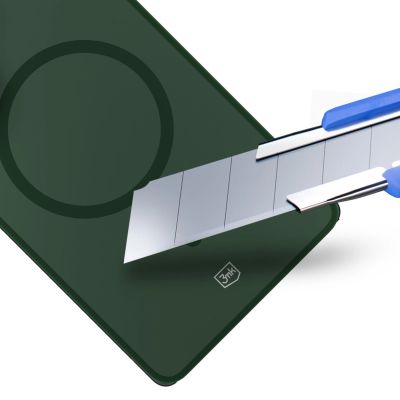 6. 3mk Smoke MagCase for Samsung Galaxy S25 Ultra - Green-Translucent