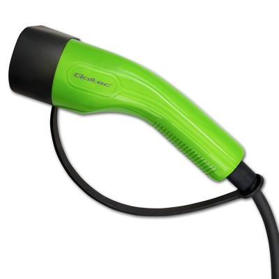 9. Qoltec Mobile charger for electric cars EV with regulation 2 in 1 Type 2 | 7kW | CEE 3 PIN | 230V | LCD | Portable | Wallbox | 5m