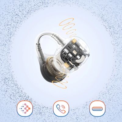 13. OWS Baseus Bass BC1 Earphones with Clip - Black