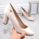 16. Sergio Leone W SK193B beige pearl heel pumps 