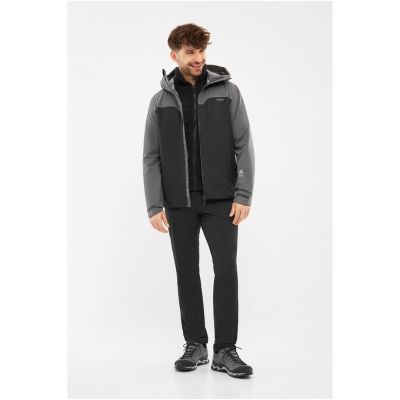3. Men’s hardshell jacket with Primaloft fleece jacket VIKING Ravelo 3 in 1 Man black-grey L