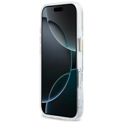 5. Karl Lagerfeld IML KL Script Logo MagSafe Case for iPhone 17 - Transparent