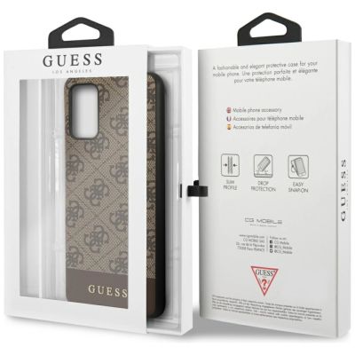 7. Guess 4G Stripe Collection Samsung Galaxy S20 + case - brown
