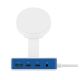7. Hyper HyperDrive Flex MagCharge USB-C Hub, White/Blue