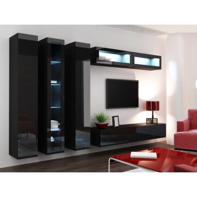 10. TV cabinet VIGO '180' 30/180/40 black/black combination