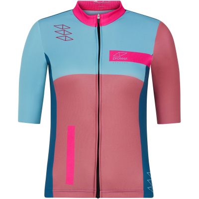 2. Women’s short-sleeve cycling jersey with zip PROTEST Prtbazaar, blue