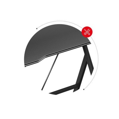 24. Huzaro Hero 1.4 Black Gaming Desk