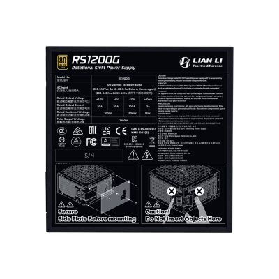 7. Lian Li RS1200G Power Supply Module 1200W 20+4 pin ATX ATX Black