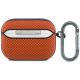 3. BMW Textured Sign Kevlar Metal Logo Case for AirPods Pro 3 - Orange