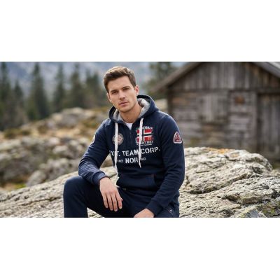 6. Men’s sweatshirt Geographical Norway GOPTAINE MEN 100 EO BS2 (WT1885H/GN-NAVY)