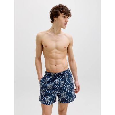 8. Jack&Jones men's swim shorts JPSTMAUI SHELL AOP SWIM SHORTS REG 12291808 PAGEENT BLUE