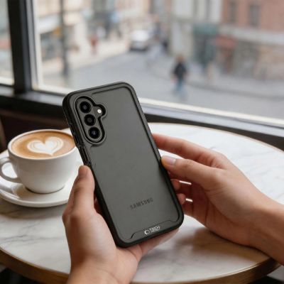 6. Tech-Protect Defense Case for Samsung Galaxy A36 / A56 / A27 / A37 5G - Matte Black