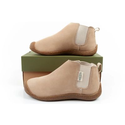 10. Keen women's shoes Mosey Chelsea ankle boots leather light beige