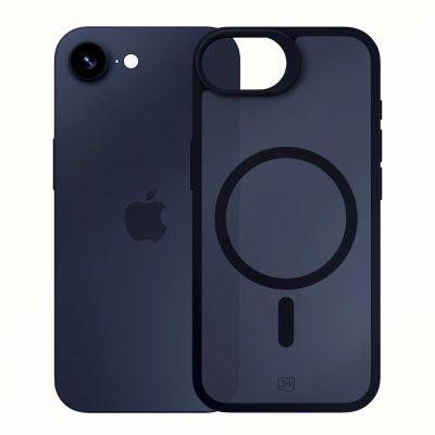 12. 3mk Smoke MagCase for Apple iPhone SE4/16E - Matte Black