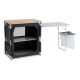 Outwell 531189 Camping Kitchen Black, Grey, Stainless Steel, Wood Aluminum