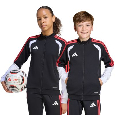 9. adidas Tiro 26 Competition Training Kids' Sweatshirt Black, White, and Red KC3791
