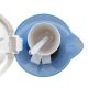 12. ELDOM C190 LINO 0.6 L 550W BLUE TOURIST KETTLE + TWO CUPS, TWO SPOONS