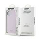 8. DKNY Liquid Silicone Small Metal Logo MagSafe Case for iPhone 15 Plus / 14 Plus - Pink