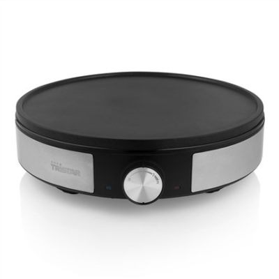 12. Tristar BP-2638 Pancake Maker 1 Pan 1200W Black, Stainless Steel