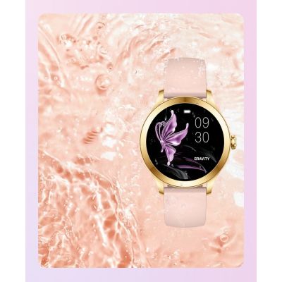 17. Smartwatch Gravity Rose Gold 2 Straps GT25-1 PRO