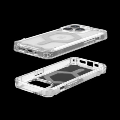 3. UAG Plyo MagSafe case for iPhone 15 Pro - transparent and silver
