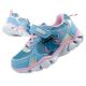 Leomil children's sports shoes sneakers Stitch light with velcro LED blue