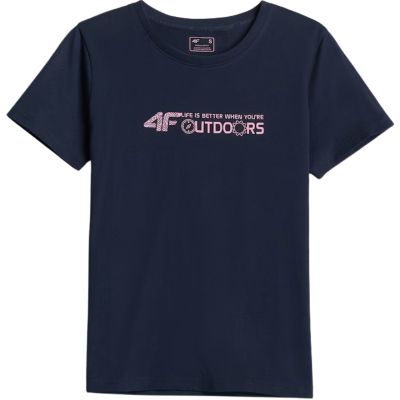 2. Women's 4F F3495 navy T-shirt 4FWAW26TTSHF3495 31S