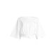 2. CASALL Women's Heavy Cotton Crop Tee White