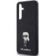 6. Karl Lagerfeld Fixed Glitter Ikonik Logo Metal Pin case for Samsung Galaxy A55 - black