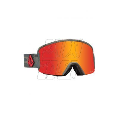 7. Volcom GARDEN CAMO/RED CHROME snowboard goggles (VG0122103)