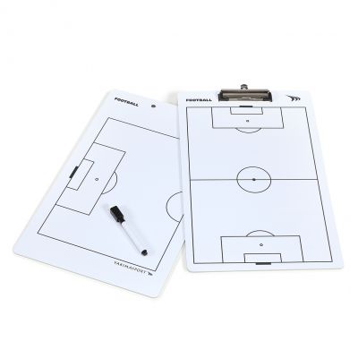 Small white tactical board - football