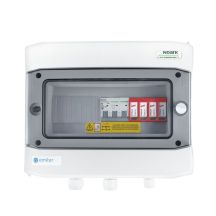 Hermetic IP65 EMITER AC connection switchboard with Dehn type 2 AC surge arrester, 50A 3-Ph