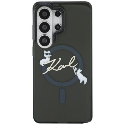 3. Karl Lagerfeld IML KC Script MagSafe Case for Samsung Galaxy S26 Ultra - Black