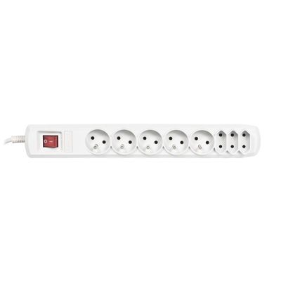 2. Activejet APN-8g/3m-GR surge protector strip (3 x Type C, 5 x UTE; 10 A; 3m; gray)