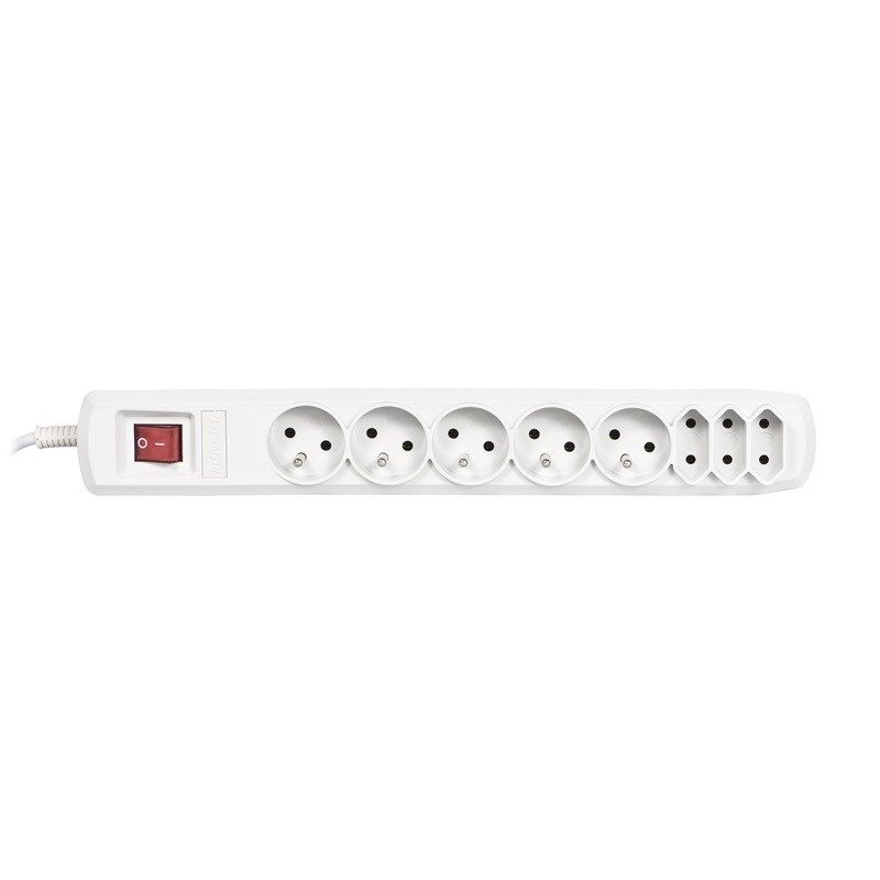 2. Activejet APN-8g/3m-GR surge protector strip (3 x Type C, 5 x UTE; 10 A; 3m; gray)