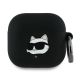 Karl Lagerfeld Silicone Choupette Head 3D Case for AirPods 4 - Black