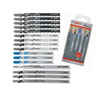 3. Bosch 2 607 011 438 jigsaw, jigsaw blade and circular saw blade Jigsaw blade Carbide 15 pcs.