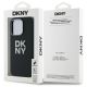 8. DKNY Liquid Silicone Metal Logo iPhone 16 Pro Max Case - Black
