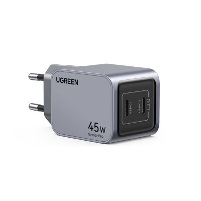 3. Ugreen Nexode Pro 35008 2x USB-C, GaN, 45W Wall Charger - Gray