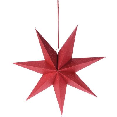 5. DECORATIVE PAPER STAR 60CM RED