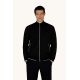 Paul&Shark men's cotton and lyocell zip-up sweatshirt, black (26411809-11)