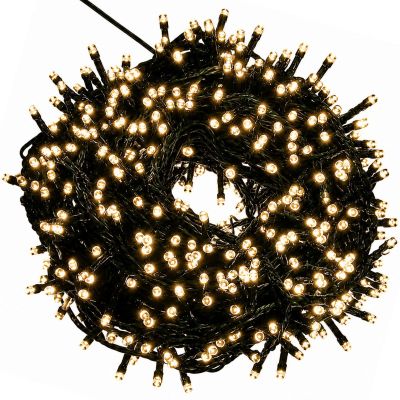 2. SOLAR STRING LIGHTS WITH 240 WARM WHITE LEDS